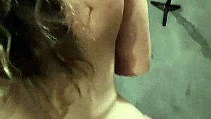 POV Sneak Fuck Curvy Milf Wife Car Garage Quiet