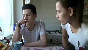 narrator watches perverted spectacled lad gently hold her hand