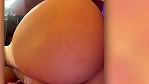 check out big ass bitch kristina masturbating in stockings then sucking cock