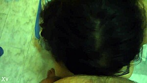 this argentinian latina brunette with big tits gives sloppy blowjob handjob and masturbates