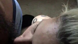 Latina Maid Gags on Monster Cock in Rough Deepthroat Choke