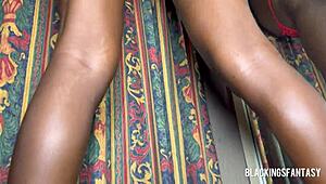 african ebony babe screams as mad guy missionary pounds her with monster bbc!