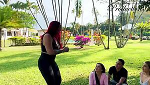 armybooms flirty casting interview flips into bareback threesome cumswap orgy