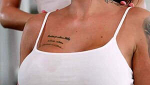 Jennifer Mendez and Rebecca Volpetti's Workout Turns Lesbian