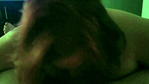 me givin blowjob to bitchbratbbw fat redhead milf slobber mess