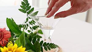 Expert Latina Gives Oiled Handjob Till Cum On Small Tits