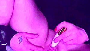 how does this dirty goth milf slut play her wet pussy with dildos?