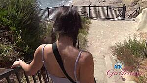 i cruise the coast with super cute brianna arson getting her head in public pov bliss