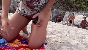Belinha Brazilian Beach Dogging Bent Over Big Cock Blowjob Cuckold Cum Doggystyle