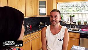 Lusty stepbro pounds two pretty stepsis pussies in hot family fuck