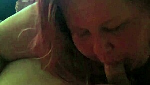 me givin blowjob to bitchbratbbw fat redhead milf slobber mess