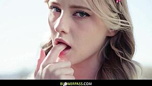 melody marks gags on monster cock deepthroat with saliva and titty fuck pov