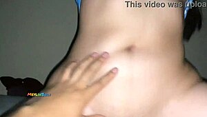 Cheating Mexican cuñadita in Argentina jersey moans loud homemade