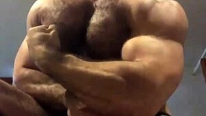 check out muscle geno flexing hard, he demands you worship every ripped inch of his bodybuilder frame