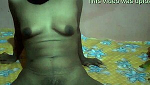 Milf teacher pulls skinny indian friend close for big tits lesson time