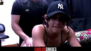 my hot cop friend rams his thick brazilian cock deep in my tight ass