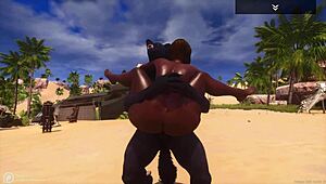 curvy black milf indra fucks wolf man hard squirts wildly