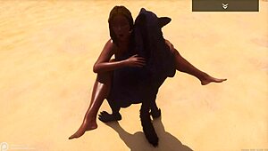 curvy black milf indra fucks wolf man hard squirts wildly