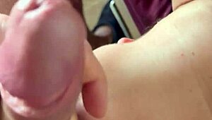 Wife Devours Balls Upside Down In Wild Sucking Frenzy!