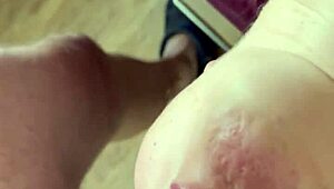 Wife Devours Balls Upside Down In Wild Sucking Frenzy!