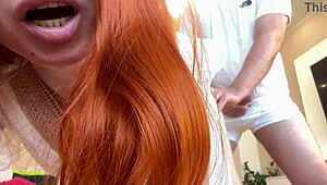 stepmom massage turns into amateur russian fuck cum on tits pov