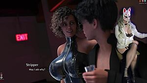 wanna see this busty milf choke on a massive dildo in her see-through stockings cosplay? 