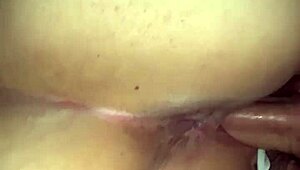 redhead shakes her big ass and spreads wet pussy wide