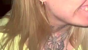 we broke into that abandoned house and she sucked my cock sloppy deep... nasty cum swallow