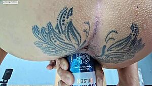 juicy brunette milf's swollen tight pussy gets stretched by monster cock all night long