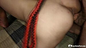naughty brunette stepdaughter craves cum during rough homemade fuck