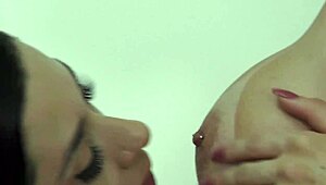 Passionate Flatmate Lesbian Face Sitting Pussy Lick And Tit Suck