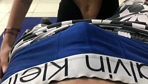 my stepsis pays my silence with sloppy blowjob and hard pussy fuck in her big ass body