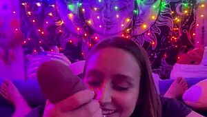 late night romantic cock sucking pov with laney grey and brad newman