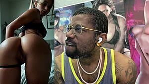 Punk Rock Girl Swallows Huge Bukkake Cum Load