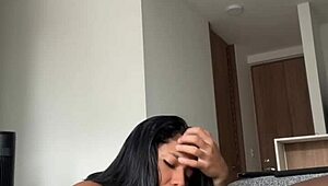 Sloppy Blowjob From Braces Teen To Stepbro's Monster Cock!