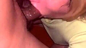 we broke into that abandoned house and she sucked my cock sloppy deep... nasty cum swallow