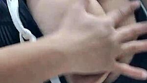 Would you love squeezing and playing with my huge natural latina tits?