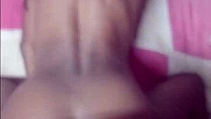 petite ebony domestic kneels to suck boss cock then bends for doggystyle pounding