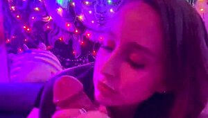 late night romantic cock sucking pov with laney grey and brad newman