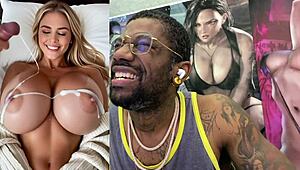 Punk Rock Girl Swallows Huge Bukkake Cum Load