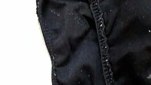 Girlfriend's Dirty Panties Get My Thick Cock Rub!