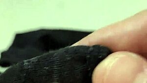 Girlfriend's Dirty Panties Get My Thick Cock Rub!