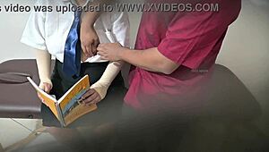 so this college teacher starts sneaking around with her young student behind everyone's back, things heat up quick