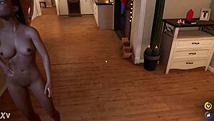 wanna join this wild house party game turning into a hot threesome?