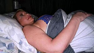 my big tit stepmom rides me hard bending over for deep doggystyle thrusts