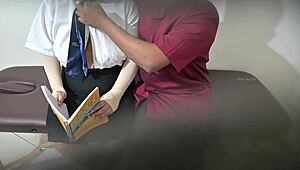 so this college teacher starts sneaking around with her young student behind everyone's back, things heat up quick