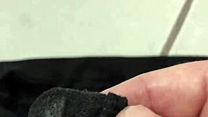 Girlfriend's Dirty Panties Get My Thick Cock Rub!