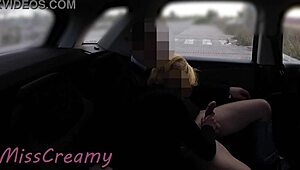 Dogging My Slutty Wife And Student In Public Lot - Cumshot Chaos!