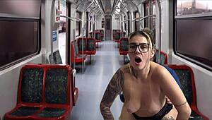 Public Train Ride Turns To Licking Secretaries Wet Pussy And Monster Cock Fuck