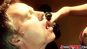 Seductive milf Kaia Kane drains cocks in 3some blowjobs! 🔥💦🍆